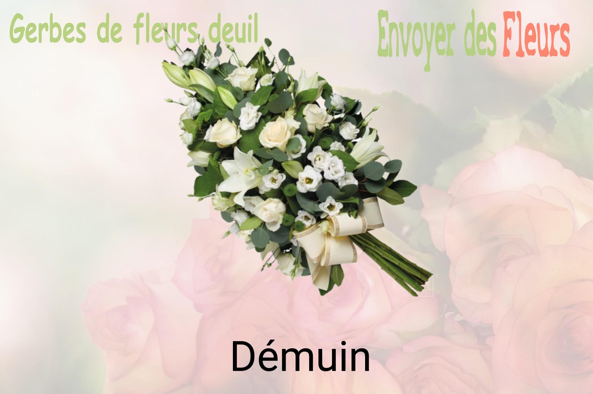 Gerbe de fleurs de deuil livrée à Démuin